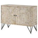Coaster Furniture Eileen 959652 Rectangular 2-Door Accent Cabinet - White Washed IMAGE 5