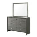  Crown Mark Denker B4715-11 Dresser Mirror - Gunmetal IMAGE 3