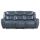 Coaster Furniture Sloane Reclining Leather Look Sofa 610271 IMAGE 4