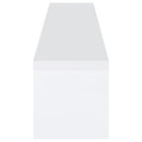 Coaster Furniture Jude 704251-SET 3-Piece Entertainment Center with 71" TV Stand - White High Gloss IMAGE 5