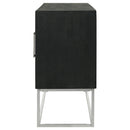 Coaster Furniture Borman 950331 4-Door Wooden Accent Cabinet - Walnut/Black IMAGE 6