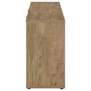 Coaster Furniture Pepita 950395 3-Door Engineered Wood Accent Cabinet with Adjustable Shelves - Mango Brown IMAGE 5