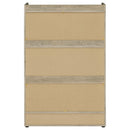 Coaster Furniture Denia 950403 3-Tier Shoe Storage Cabinet - Antique Pine/White IMAGE 9