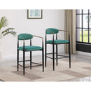 Coaster Furniture Tina 121185 Fabric Upholstered Counter Chair - Green (Set of 2) IMAGE 9