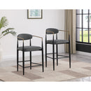  Coaster Furniture Tina 121186 Fabric Upholstered Counter Chair - Dark Grey IMAGE 10
