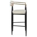 Coaster Furniture Tina 121187 Fabric Upholstered Bar Chair - Beige (Set of 2) IMAGE 7