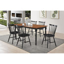 Coaster Furniture Hollyoak 183042 Windsor Wood Dining Side Chair - Black (Set of 2) IMAGE 9