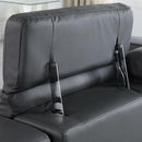 New Era Innovations Franco Power Reclining Leather Sofa Franco MI-1122 Power Sofa - Dark Grey IMAGE 4