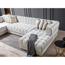 Nova Wholesale Furniture Ariana Fabric 3 pc Sectional ARIANAIVORY-SEC IMAGE 10
