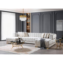 Nova Wholesale Furniture Ariana Fabric 3 pc Sectional ARIANAIVORY-SEC IMAGE 11