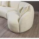 Nova Wholesale Furniture Bonita Fabric 3 pc Sectional BONITAIVORY-SEC3 IMAGE 12