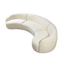 Nova Wholesale Furniture Bonita Fabric 3 pc Sectional BONITAIVORY-SEC3 IMAGE 1