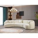 Nova Wholesale Furniture Bonita Fabric 3 pc Sectional BONITAIVORY-SEC3 IMAGE 9