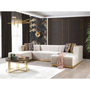 Nova Wholesale Furniture Elisha Fabric 3 pc Sectional ELISHAIVORY-SEC IMAGE 8