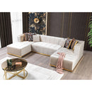 Nova Wholesale Furniture Elisha Fabric 3 pc Sectional ELISHAIVORY-SEC IMAGE 9