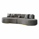 Nova Wholesale Furniture Ella Fabric 2 pc Sectional ELLAGRAY-SEC IMAGE 4