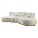 Nova Wholesale Furniture Ella Fabric 2 pc Sectional ELLAIVORY-SEC IMAGE 1