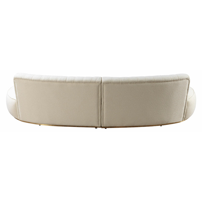 Nova Wholesale Furniture Ella Fabric 2 pc Sectional ELLAIVORY-SEC IMAGE 4