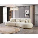 Nova Wholesale Furniture Ella Fabric 2 pc Sectional ELLAIVORY-SEC IMAGE 8