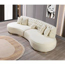 Nova Wholesale Furniture Ella Fabric 2 pc Sectional ELLAIVORY-SEC IMAGE 9