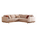 Nova Wholesale Furniture Emily Fabric Sectional EMILYBEIGE-SEC IMAGE 1