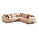 Nova Wholesale Furniture Emily Fabric Sectional EMILYBEIGE-SEC IMAGE 2