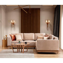 Nova Wholesale Furniture Emily Fabric Sectional EMILYBEIGE-SEC IMAGE 5