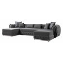 Nova Wholesale Furniture Jessie Fabric Sectional JESSIE SEC-GRAY IMAGE 1