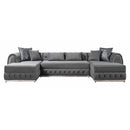 Nova Wholesale Furniture Jessie Fabric Sectional JESSIE SEC-GRAY IMAGE 2