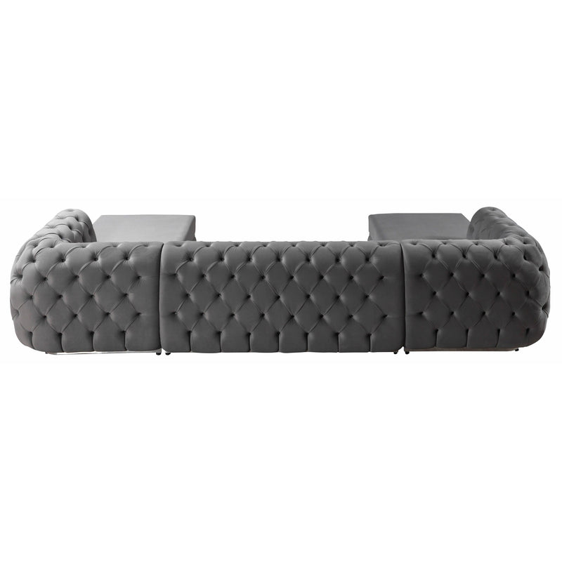 Nova Wholesale Furniture Jessie Fabric Sectional JESSIE SEC-GRAY IMAGE 3