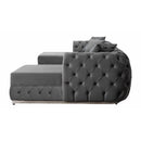 Nova Wholesale Furniture Jessie Fabric Sectional JESSIE SEC-GRAY IMAGE 4