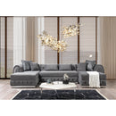 Nova Wholesale Furniture Jessie Fabric Sectional JESSIE SEC-GRAY IMAGE 8