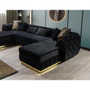 Nova Wholesale Furniture Jessie Fabric Sectional JESSIE SEC-BLACK IMAGE 10
