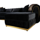 Nova Wholesale Furniture Jessie Fabric Sectional JESSIE SEC-BLACK IMAGE 15