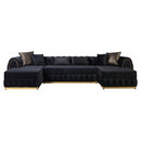 Nova Wholesale Furniture Jessie Fabric Sectional JESSIE SEC-BLACK IMAGE 3