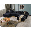 Nova Wholesale Furniture Jessie Fabric Sectional JESSIE SEC-BLACK IMAGE 9