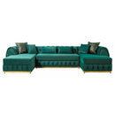 Nova Wholesale Furniture Jessie Fabric Sectional JESSIE SEC-GREEN IMAGE 2