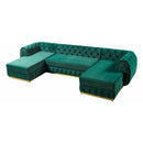 Nova Wholesale Furniture Jessie Fabric Sectional JESSIE SEC-GREEN IMAGE 3