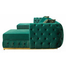 Nova Wholesale Furniture Jessie Fabric Sectional JESSIE SEC-GREEN IMAGE 4