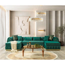 Nova Wholesale Furniture Jessie Fabric Sectional JESSIE SEC-GREEN IMAGE 8