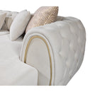 Nova Wholesale Furniture Jessie Fabric Sectional JESSIE SEC-IVORY IMAGE 11