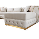Nova Wholesale Furniture Jessie Fabric Sectional JESSIE SEC-IVORY IMAGE 13