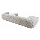 Nova Wholesale Furniture Jessie Fabric Sectional JESSIE SEC-IVORY IMAGE 5