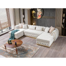 Nova Wholesale Furniture Jessie Fabric Sectional JESSIE SEC-IVORY IMAGE 8