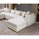 Nova Wholesale Furniture Jessie Fabric Sectional JESSIE SEC-IVORY IMAGE 9
