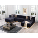 Nova Wholesale Furniture Juliana Fabric 4 pc Sectional JULIANABLACK-SEC4 IMAGE 10