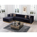 Nova Wholesale Furniture Juliana Fabric 4 pc Sectional JULIANABLACK-SEC4 IMAGE 12