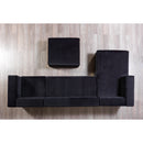 Nova Wholesale Furniture Juliana Fabric 4 pc Sectional JULIANABLACK-SEC4 IMAGE 14