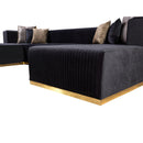 Nova Wholesale Furniture Juliana Fabric 4 pc Sectional JULIANABLACK-SEC4 IMAGE 16