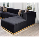 Nova Wholesale Furniture Juliana Fabric 4 pc Sectional JULIANABLACK-SEC4 IMAGE 17